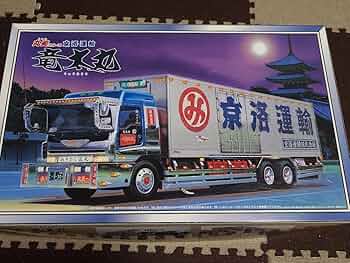 未組立　アオシマ1/32　大型デコトラ　朧月 Yahoo!オークション - 34-3 [現状品]アオシマ 大型デコトラ 1/32